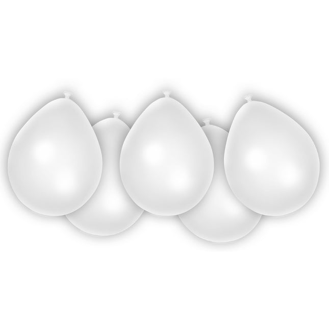 Party Essentials Fsc Globos Metálicos Pastel Blanco 8St