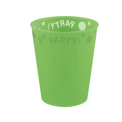 Fiesta Reutilizable Productos Fluorescentes Fiesta Reutilizable Vaso Semitransparente 250Ml Verde Fluo 1St