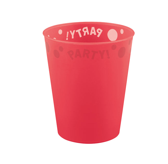 Productos semitransparentes reutilizables para fiestas Vaso semitransparente reutilizable para fiestas 250Ml Rojo 1St
