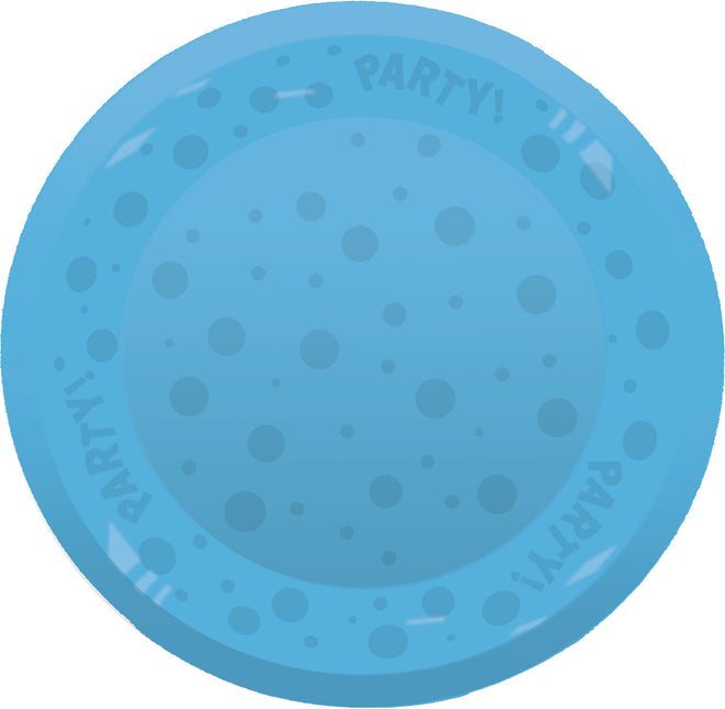 Fiesta Reutilizable Semi Transparente Productos Fiesta Reutilizable Semi Transparente Plato 21Cm Azul 1St