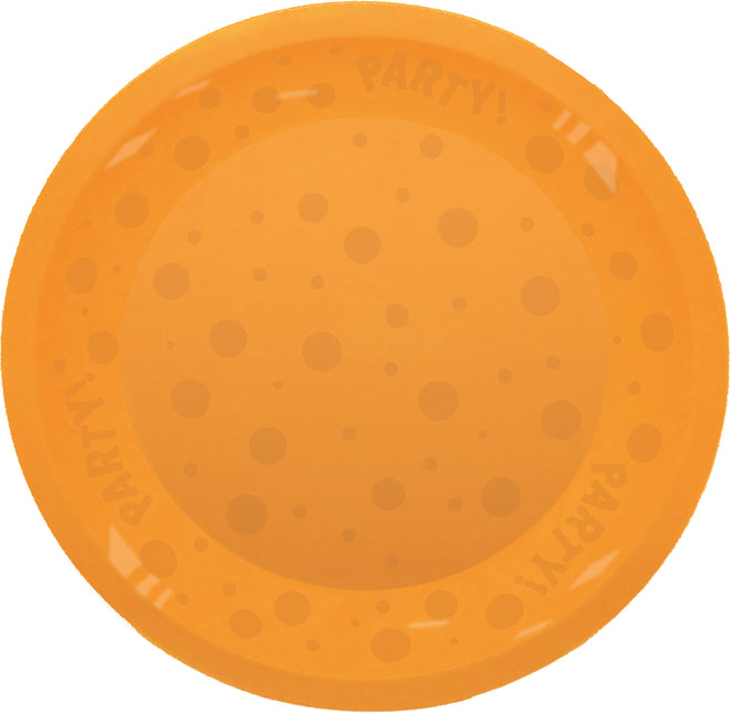 Productos semitransparentes reutilizables para fiestas Plato semitransparente reutilizable para fiestas 21Cm Naranja 1St.