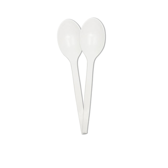 Cubiertos Blancos Cucharas 10uds
