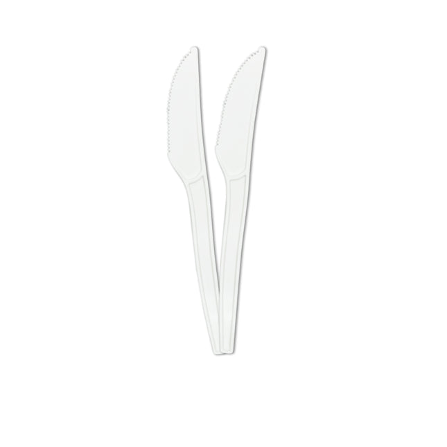 Cuchillos Cubiertos Blancos 10pcs