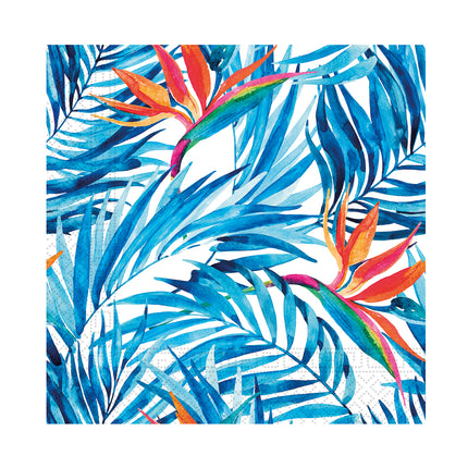 Servilletas de Papel de 3 Capas Servilletas de Papel de 3 Capas 25X25Cm Flores Tropicales 20St