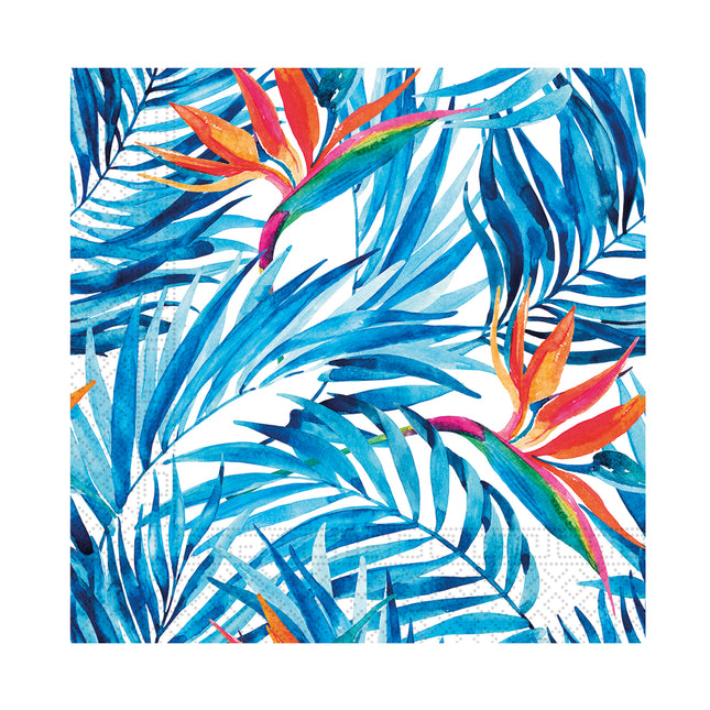 Servilletas de Papel de 3 Capas Servilletas de Papel de 3 Capas 25X25Cm Flores Tropicales 20St