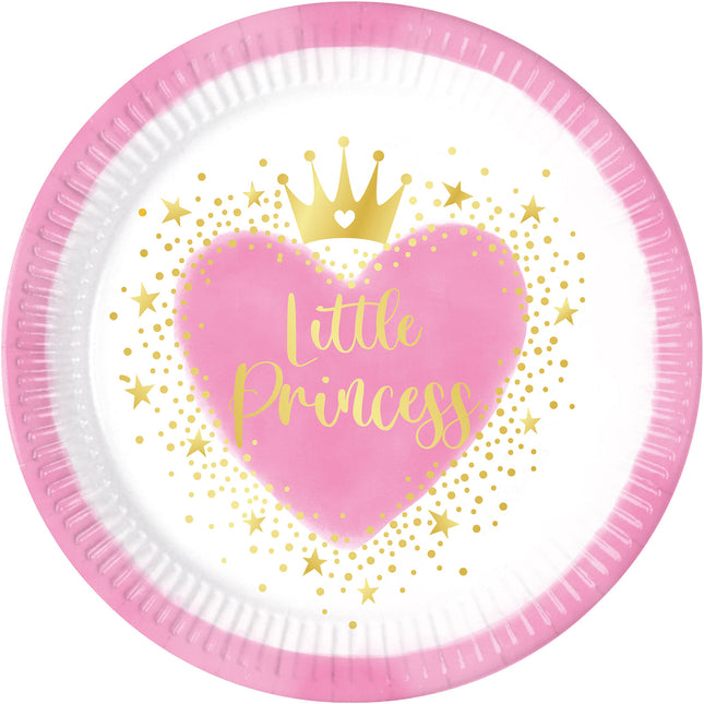 Mi Princesita Fsc Platos de Papel Nueva Generación Grande 23Cm (Molde Profundo) 8St