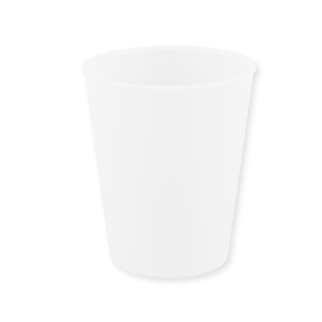 Productos reutilizables para fiestas Vaso semitransparente reutilizable 250Ml Color blanco 1St