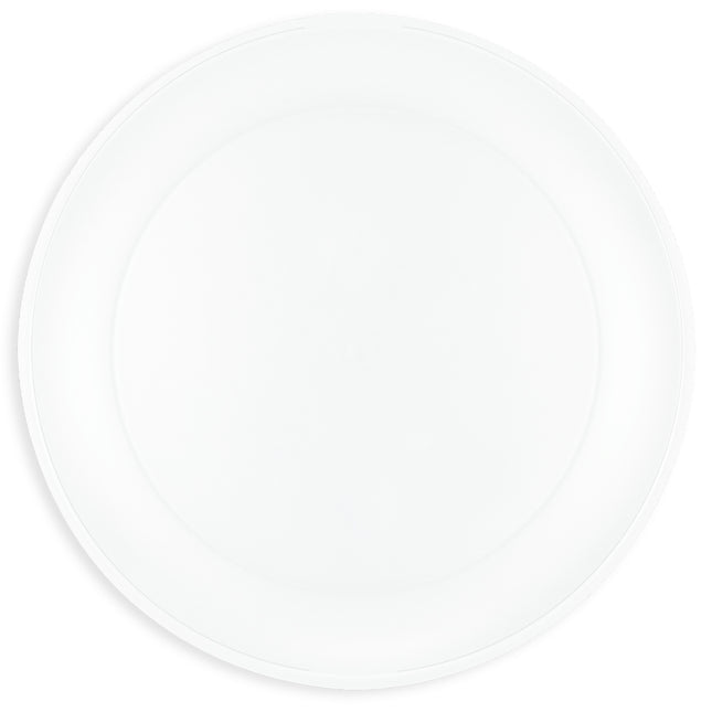 Productos reutilizables para fiestas Plato semitransparente reutilizable 21Cm Color blanco 1St