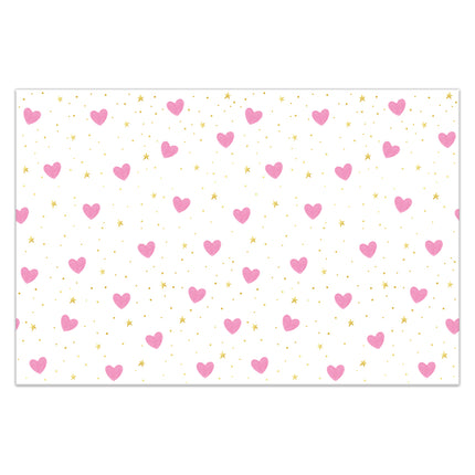 Mantel Corazones Plástico 1,8m