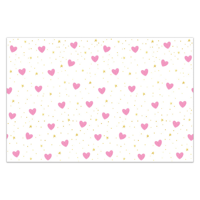 Mantel Corazones Plástico 1,8m