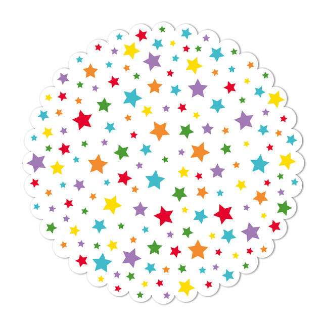Base para tartas Fsc Estrellas Brillantes Multicolor 29Cm 1St