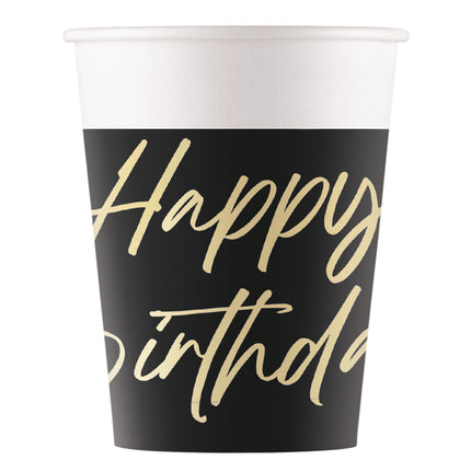 Taza Feliz Cumpleaños 200ml 8uds