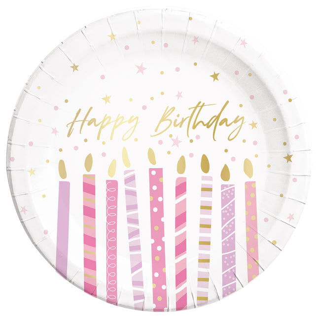 Velas de Cumpleaños Fsc Platos de Papel Next Generation Grandes 23Cm (Molde Profundo) 8St