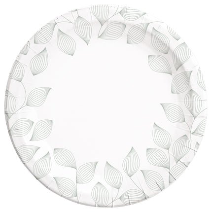 Platos de Papel Fsc Everyday Designs Leaves Next Generation Grandes 23Cm (Molde Profundo) 8St
