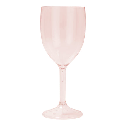Copa de Vino de Plástico Oro Rosa 300ml 2uds