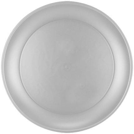 Platos Plateados Metalizados 21cm 4pcs
