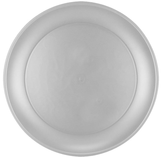 Platos Plateados Metalizados 21cm 4pcs