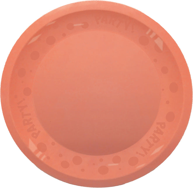 Plato Reutilizable Fiesta Colores Pastel 21Cm Salmón Pastel 1St