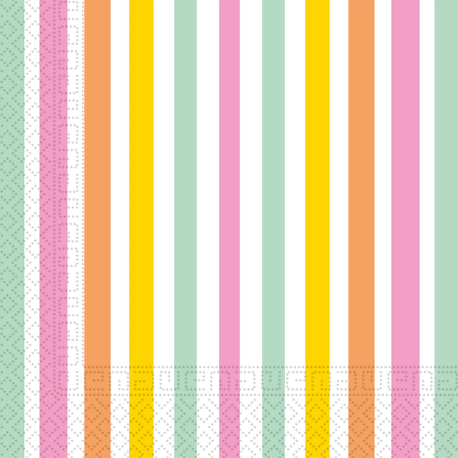 Servilletas de Papel Reutilizables Fiesta Colores Pasteles Fsc Dos Capas 33X33Cm 20St