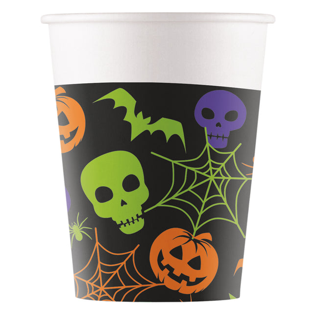 Happy Halloween Party Vasos de Papel Fsc 200Ml (Wm) 8St