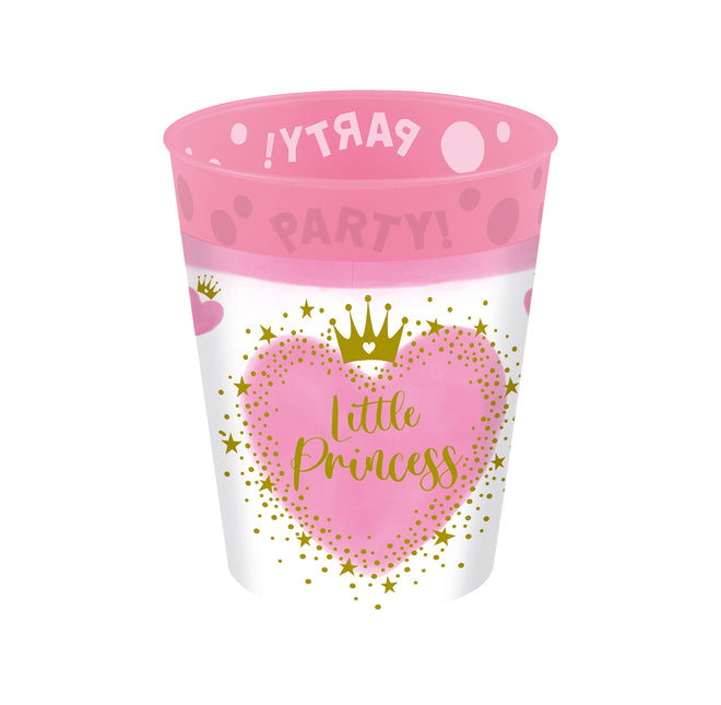 Vasos Reutilizables Fiesta Mi Princesita 250Ml 4St