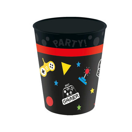 Vasos de fiesta reutilizables Gaming Party 250Ml 4St