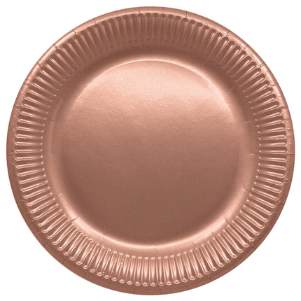 Platos de Papel Fsc Oro Rosa Next Generation Grandes 23Cm Oro Rosa 8St