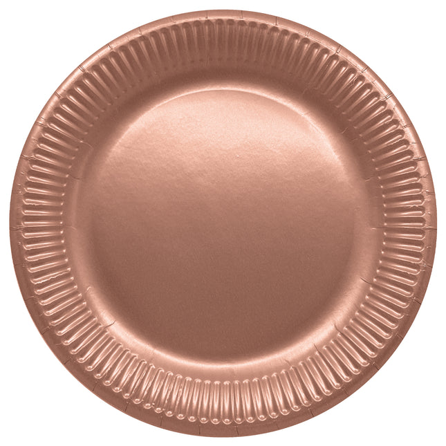 Platos de Papel Fsc Oro Rosa Next Generation Grandes 23Cm Oro Rosa 8St