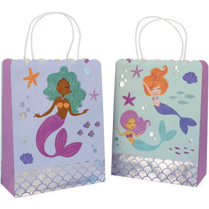 Bolsas de fiesta de sirena 27cm 6pcs