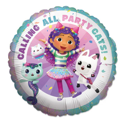 Globo de helio «Gabby's Dollhouse» vacío, 45 cm