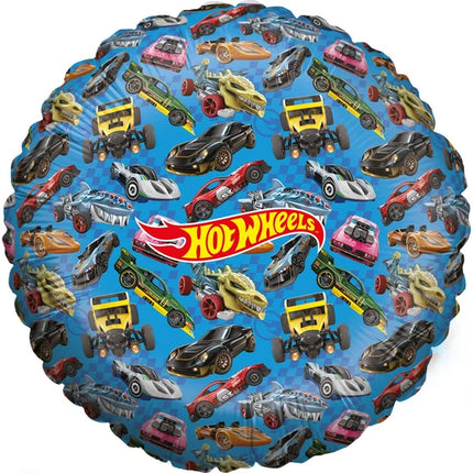Coches Hot Wheels con globos de helio, vacíos, 45 cm