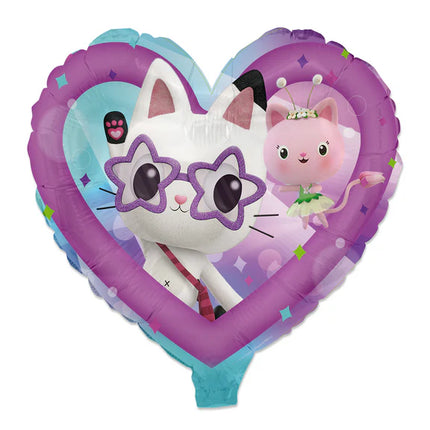 Globo de helio con forma de corazón de Gabby'S Dollhouse, sin gas, 45 cm