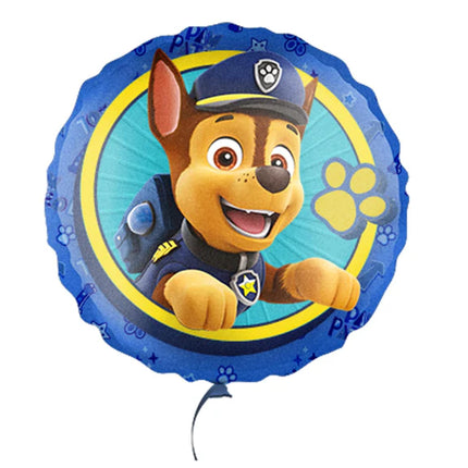 Globo de helio de Paw Patrol «Chase» sin gas, 45 cm