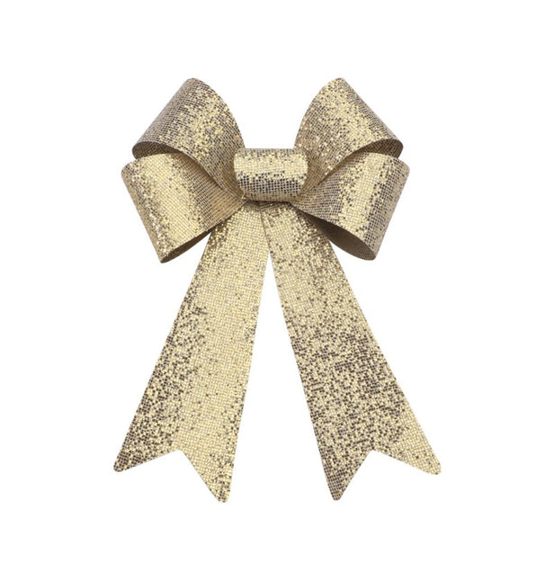 Lazo de purpurina dorada 22,9CM X 39,1CM