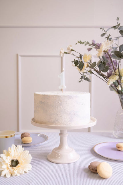 1 Jaar Kaars Lichtgroen 10cm van Partydeco koop je bij Partywinkel