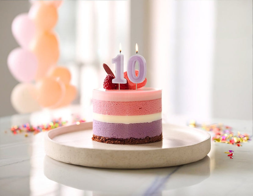 1 Jaar Kaars Nude 10cm van Partydeco koop je bij Partywinkel