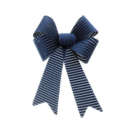 Lazo de terciopelo de pana azul marino 22,9 cm x 39,1 cm