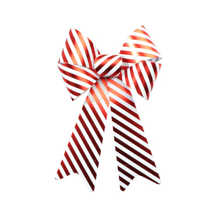 Lazo de PVC con rayas de caramelo 22,9 cm x 38,1 cm