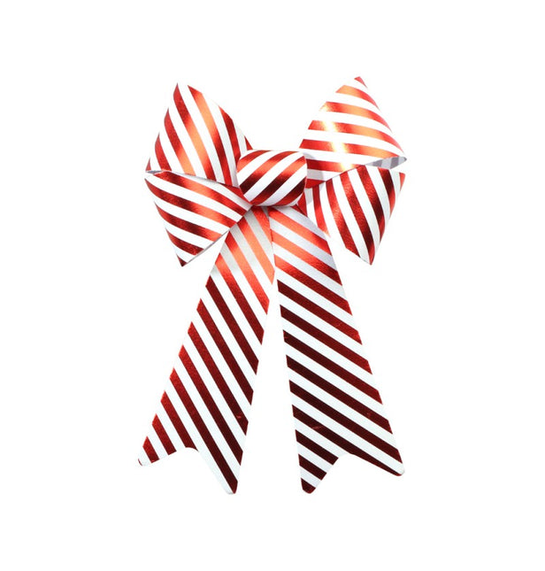 Lazo de PVC con rayas de caramelo 22,9 cm x 38,1 cm