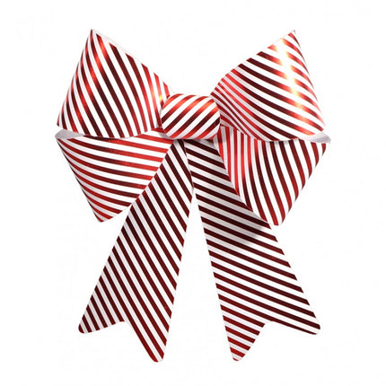 Lazo de PVC con rayas de caramelo 50,8 cm x 66 cm