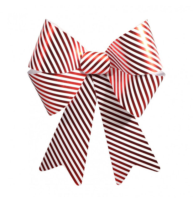 Lazo de PVC con rayas de caramelo 50,8 cm x 66 cm
