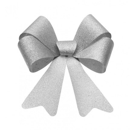 Lazo de purpurina plateado 36,5CM X 50,8CM