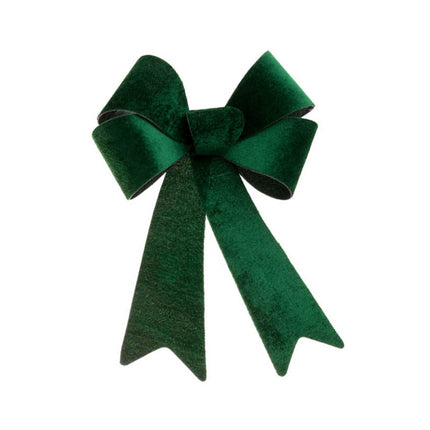 Lazo de terciopelo verde oscuro 22,9CM X 39,1CM
