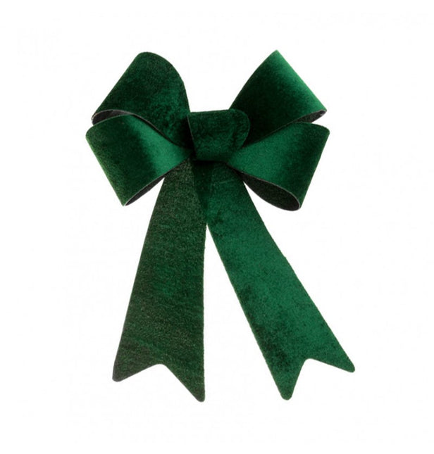 Lazo de terciopelo verde oscuro 36,5cm x 50,8cm