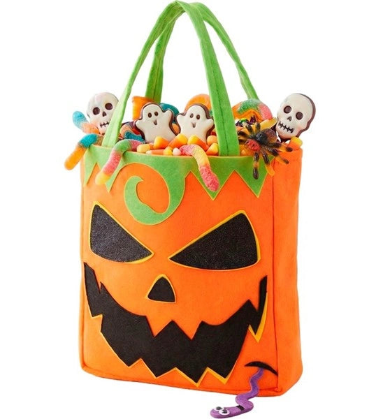 Bolsa de «Truco o trato» con forma de calabaza