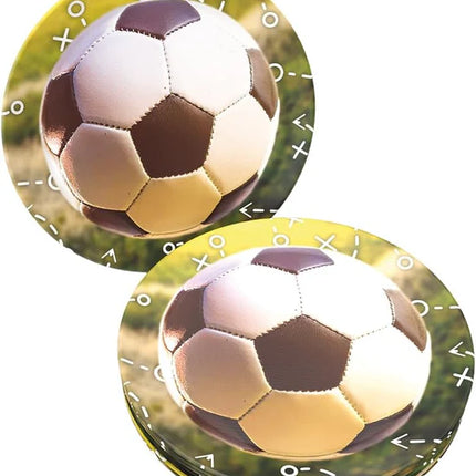 Letreros de fútbol realistas, 23 cm, 8 unidades