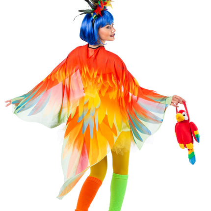 Capa de loro de color