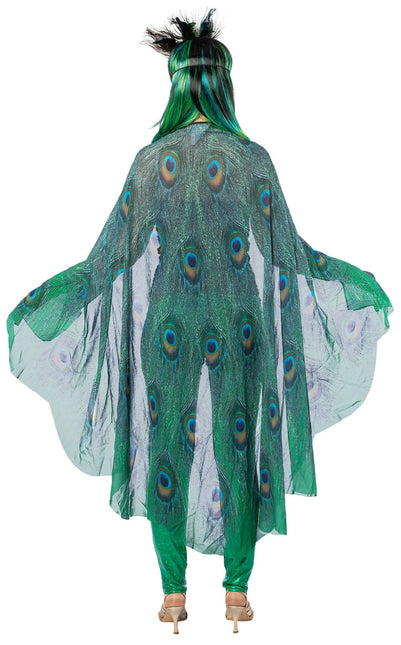 Disfraz de pavo real de color