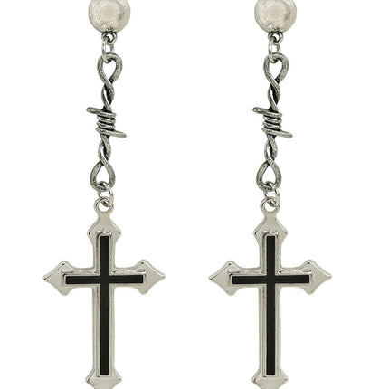 PENDIENTES CRUZ NEGRA