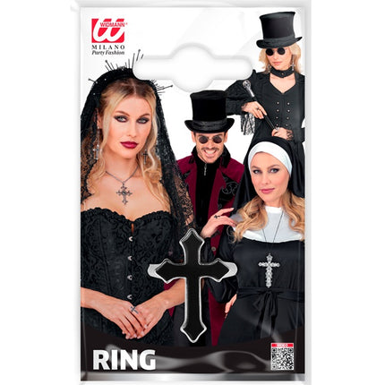 ANILLO CRUZ NEGRO